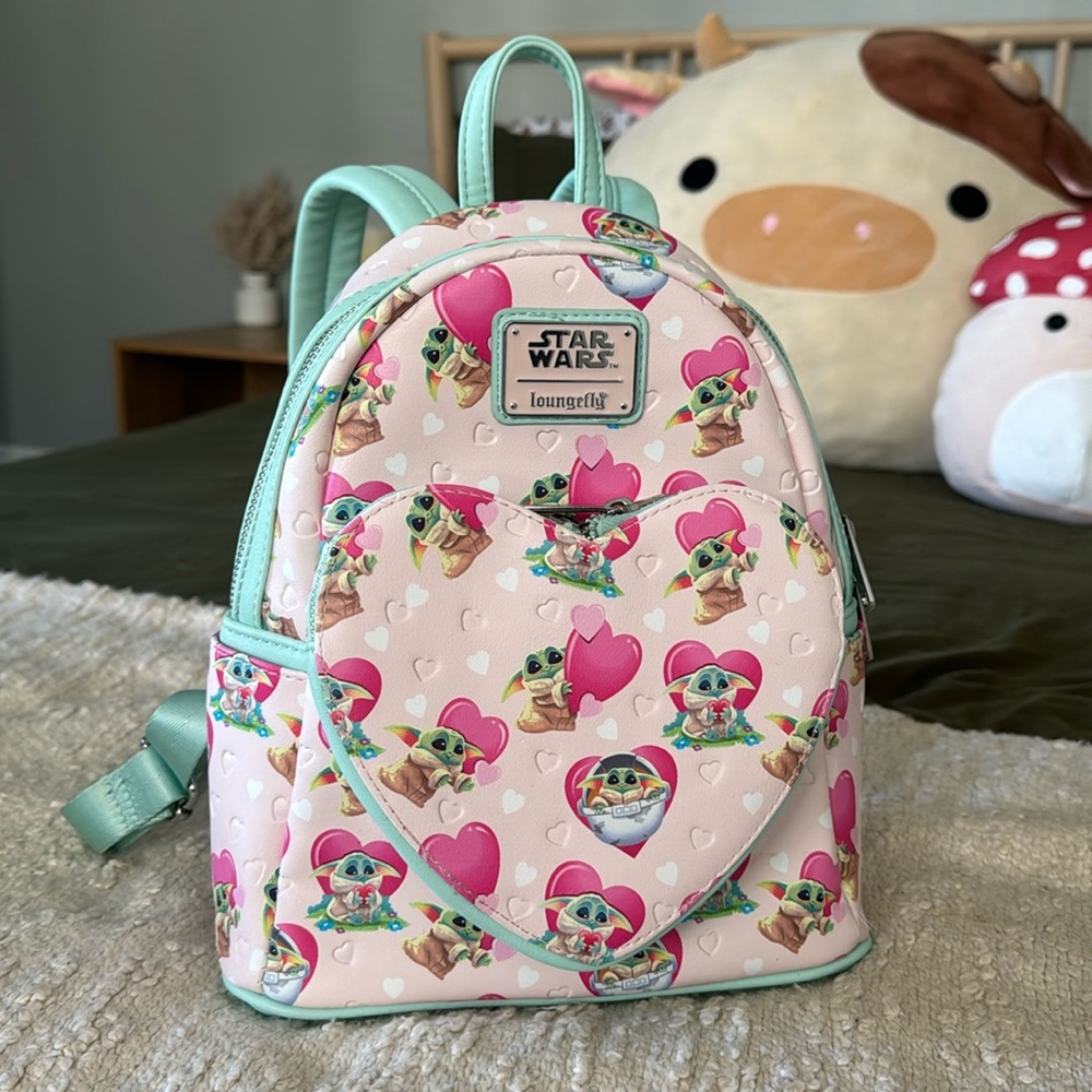 Baby Yoda Valentines Loungefly Backpack